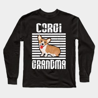 Corgi Grandma Proud Dogs Long Sleeve T-Shirt